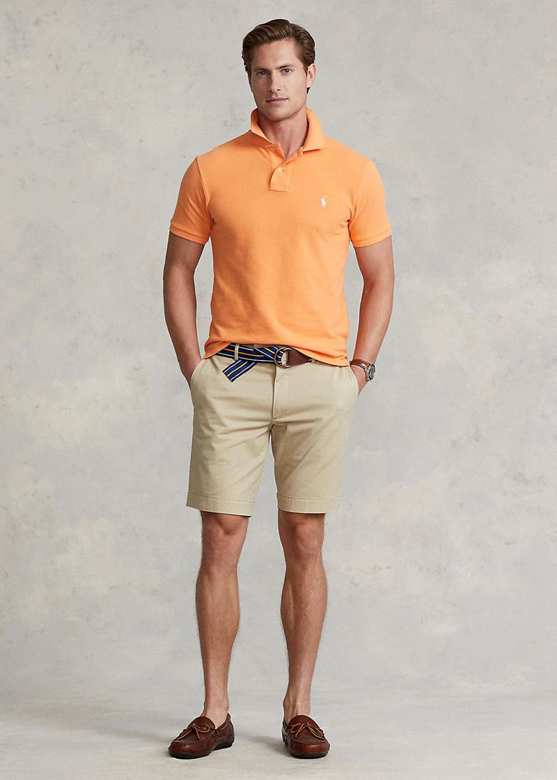 Shorts Polo Ralph Lauren Hombre 22.9 Cm Stretch Slim Fit Chino Chile Kaki OLKIA-9452